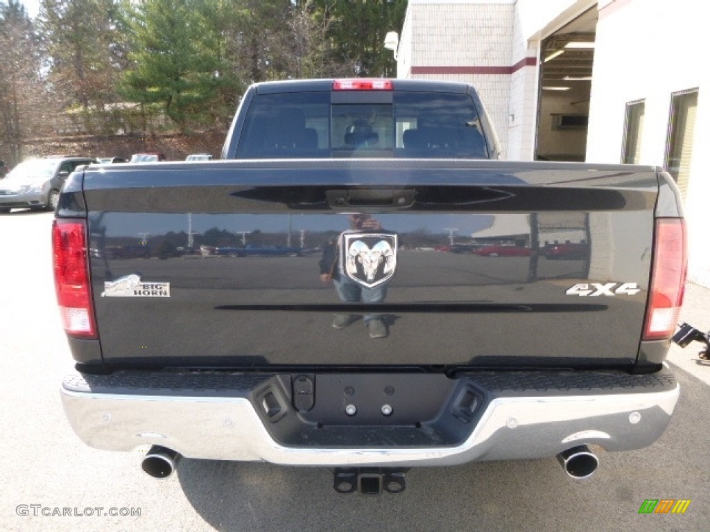 2017 1500 Big Horn Crew Cab 4x4 - Maximum Steel Metallic / Black/Diesel Gray photo #5