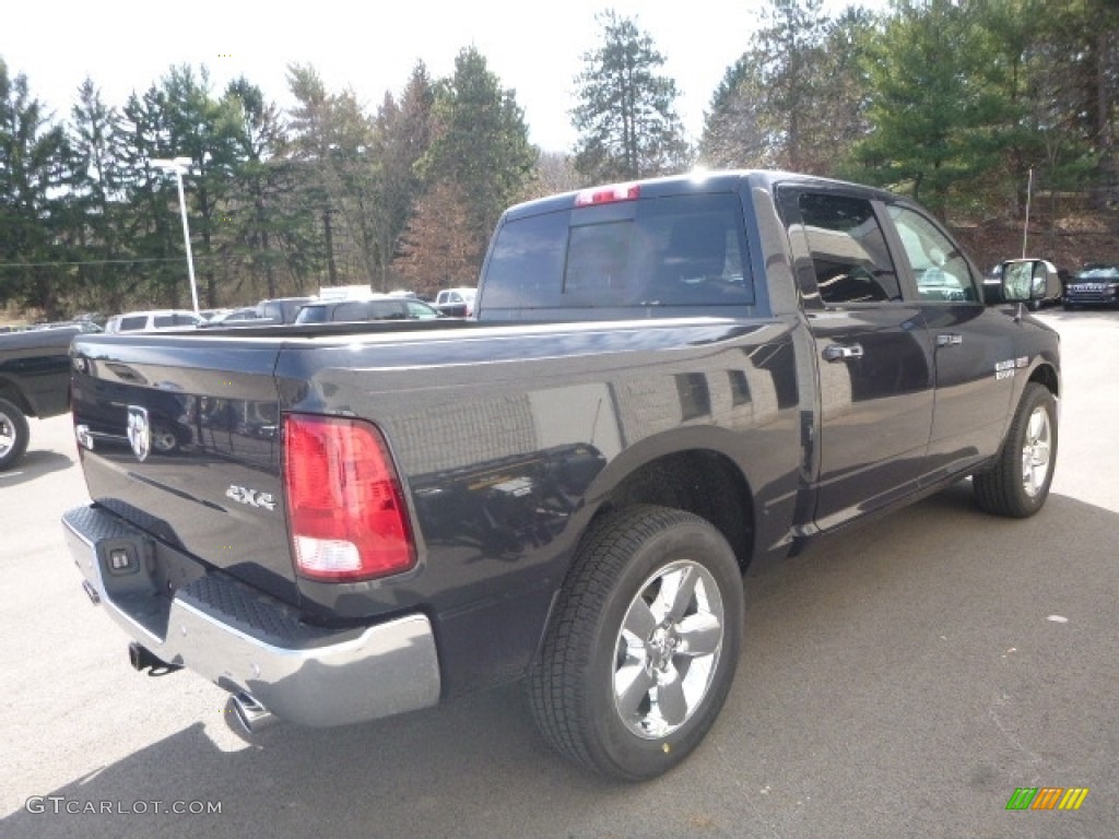 2017 1500 Big Horn Crew Cab 4x4 - Maximum Steel Metallic / Black/Diesel Gray photo #6