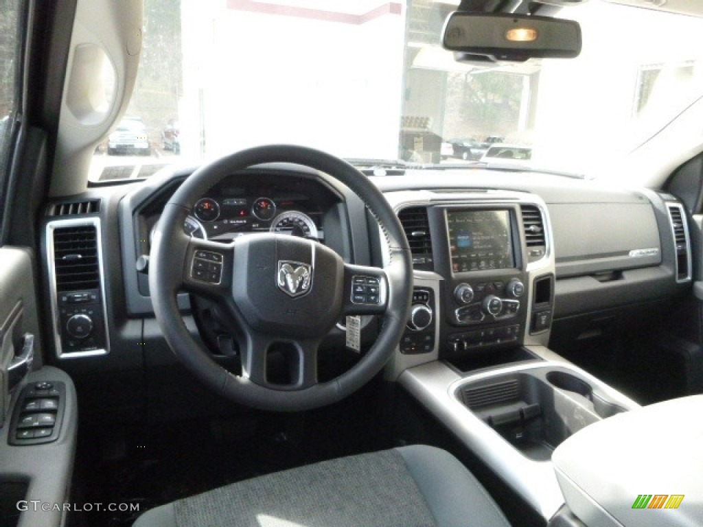 2017 1500 Big Horn Crew Cab 4x4 - Maximum Steel Metallic / Black/Diesel Gray photo #13