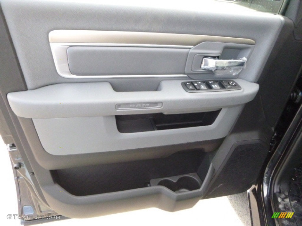 2017 1500 Big Horn Crew Cab 4x4 - Maximum Steel Metallic / Black/Diesel Gray photo #14