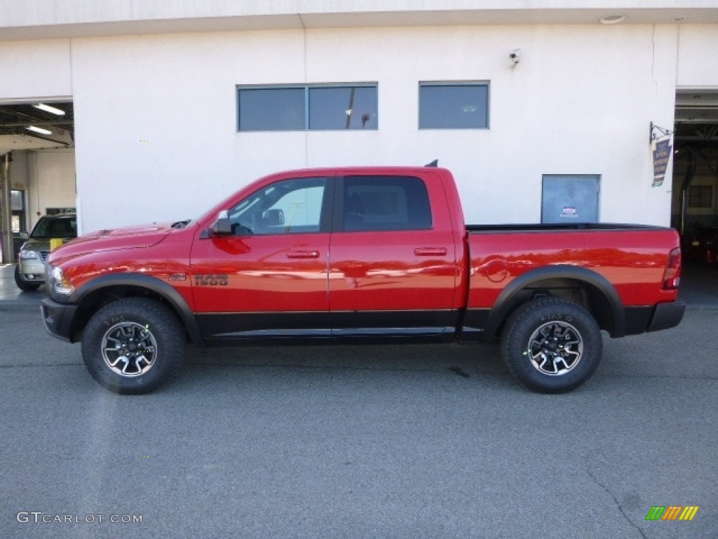 2017 1500 Rebel Crew Cab 4x4 - Flame Red / Rebel Theme Red/Black photo #2