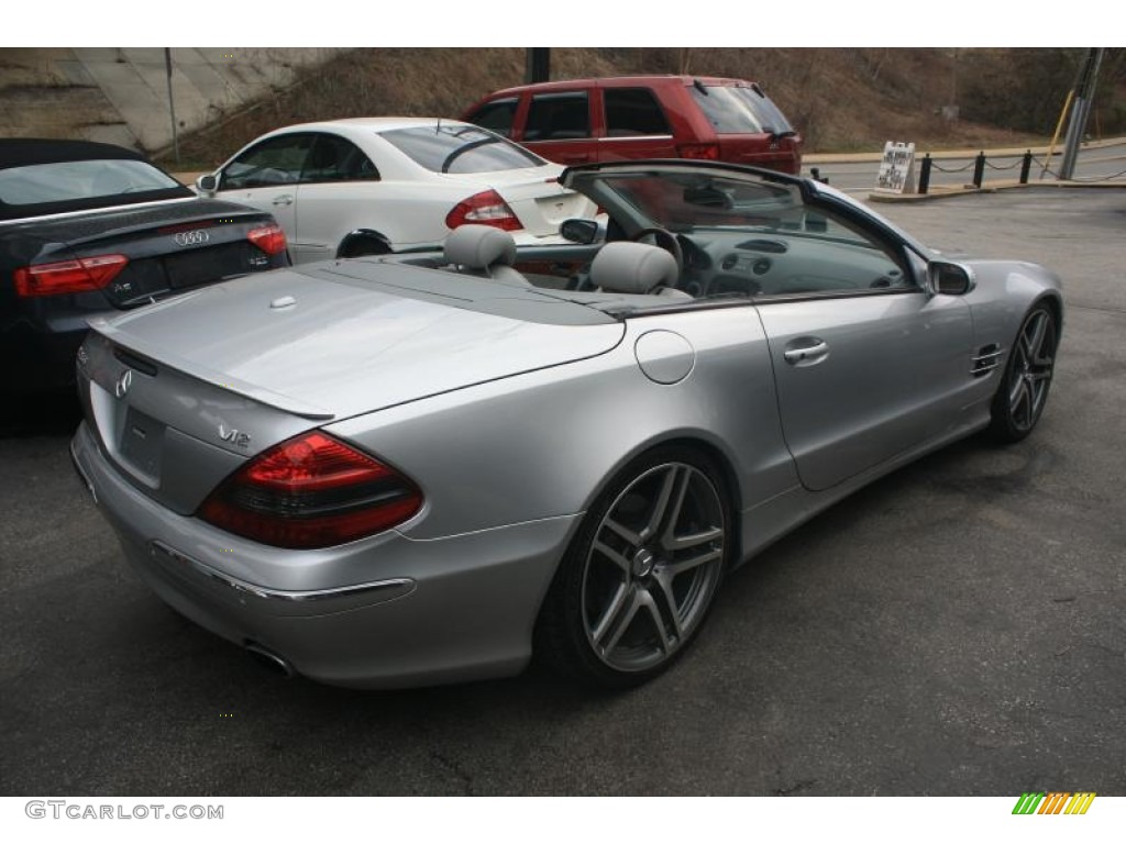 2005 SL 600 Roadster - Brilliant Silver Metallic / Grey photo #48