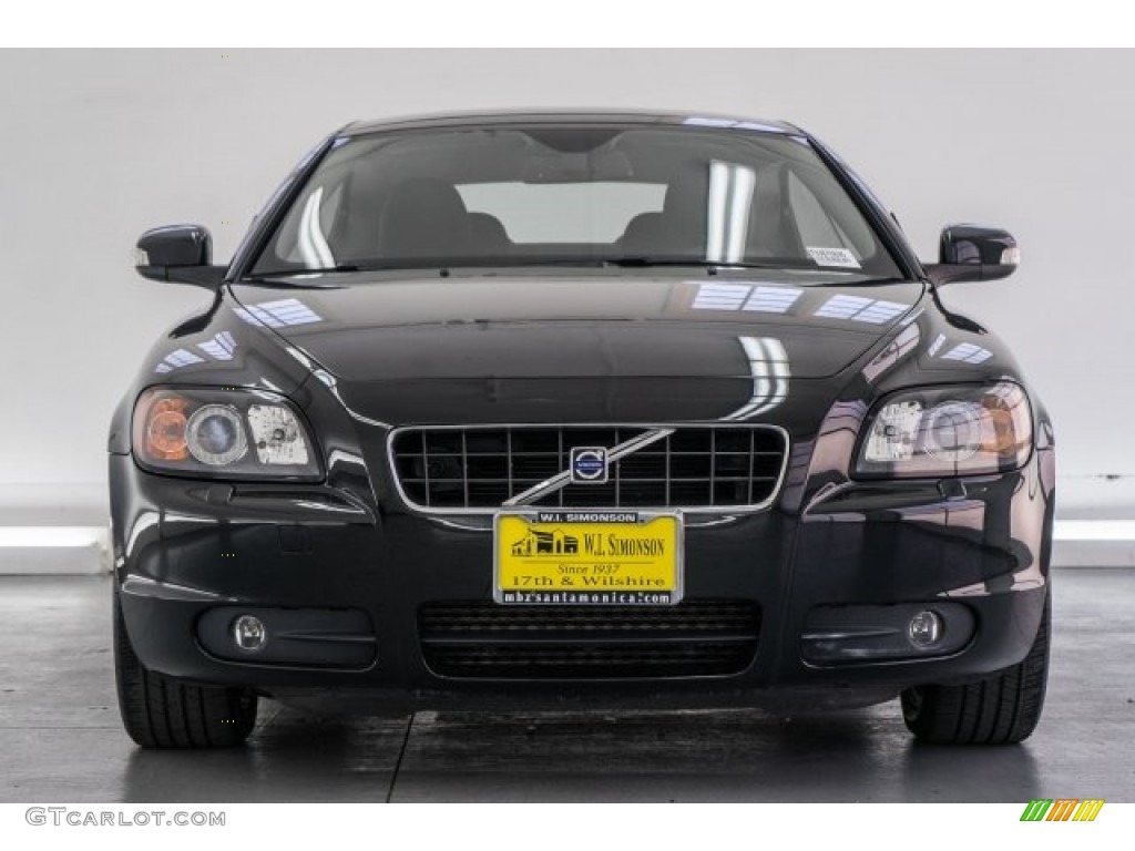 2009 C70 T5 Convertible - Solid Black / Off Black photo #2