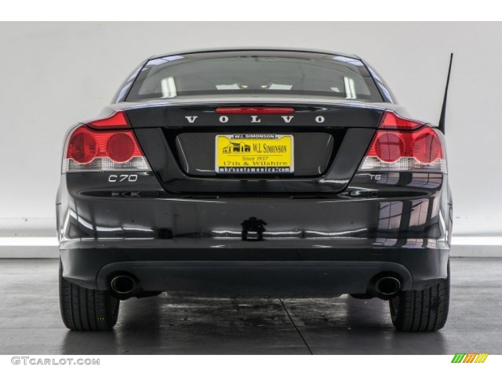 2009 C70 T5 Convertible - Solid Black / Off Black photo #3