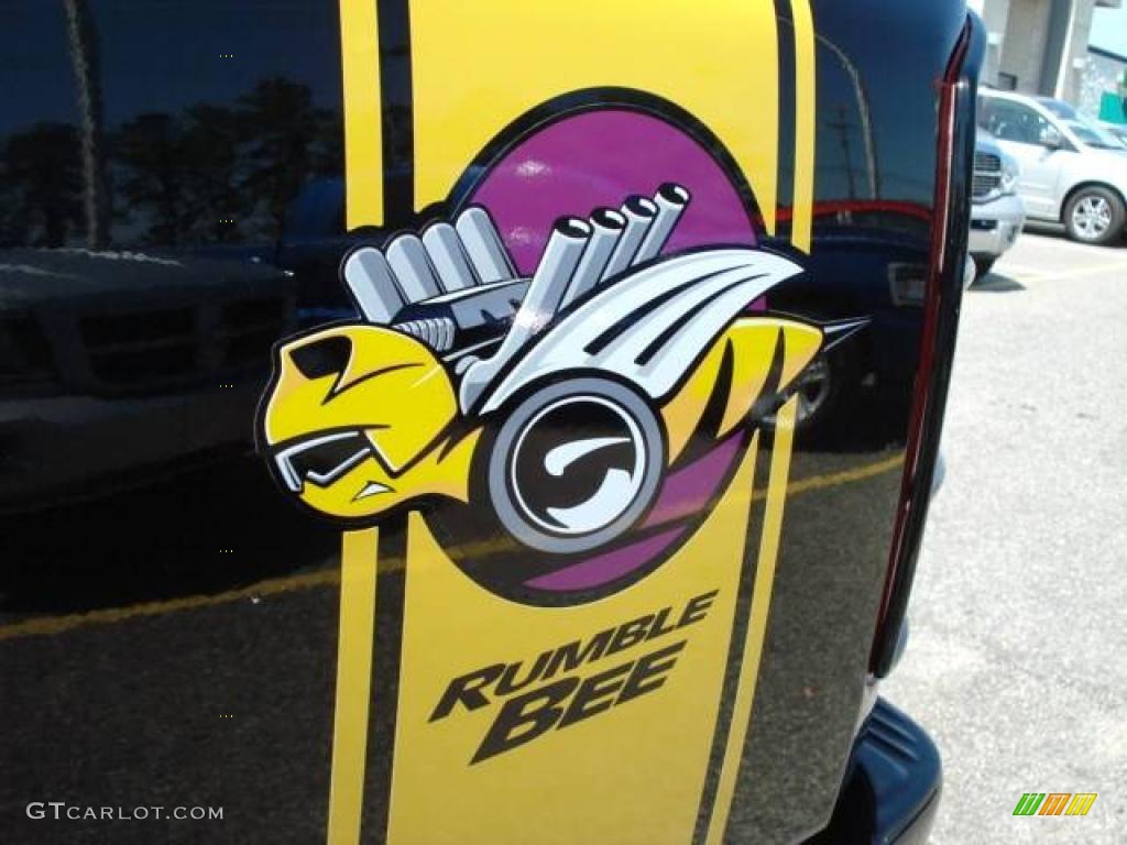 2004 Ram 1500 Rumble Bee Regular Cab 4x4 - Black / Dark Slate Gray photo #21