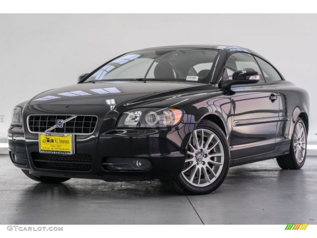 2009 C70 T5 Convertible - Solid Black / Off Black photo #15