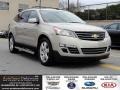 Champagne Silver Metallic 2013 Chevrolet Traverse LTZ AWD