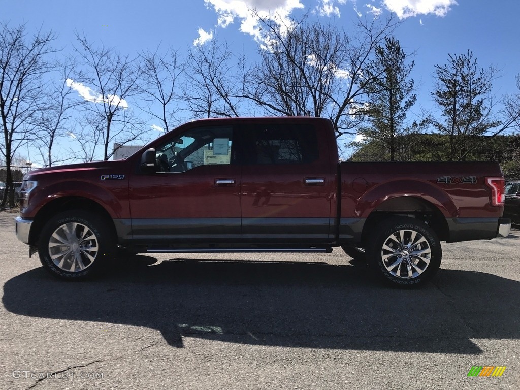 2017 F150 XLT SuperCrew 4x4 - Ruby Red / Earth Gray photo #1