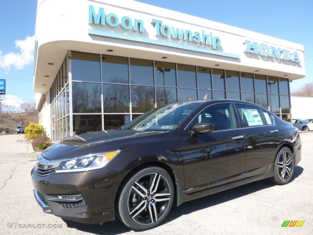 2017 Accord Sport Special Edition Sedan - Kona Coffee Metallic / Black photo #1