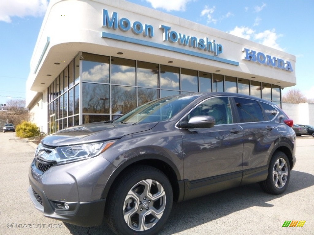 2017 CR-V LX AWD - Modern Steel Metallic / Gray photo #1