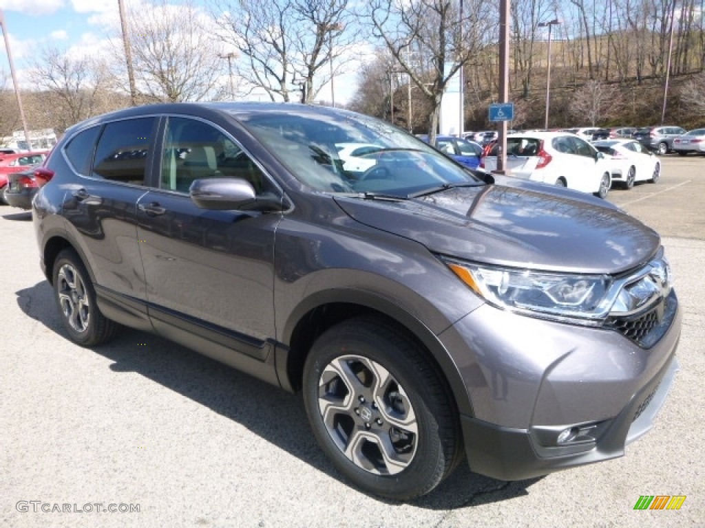 2017 CR-V LX AWD - Modern Steel Metallic / Gray photo #5