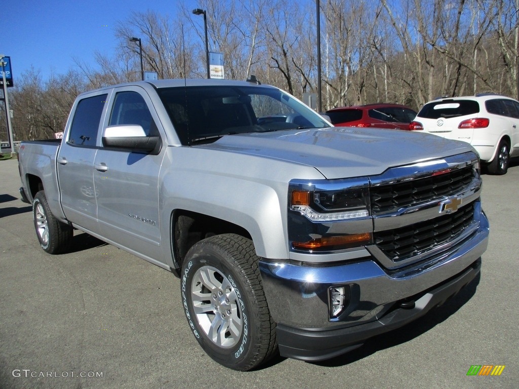 2017 Silverado 1500 LT Crew Cab 4x4 - Silver Ice Metallic / Jet Black photo #9