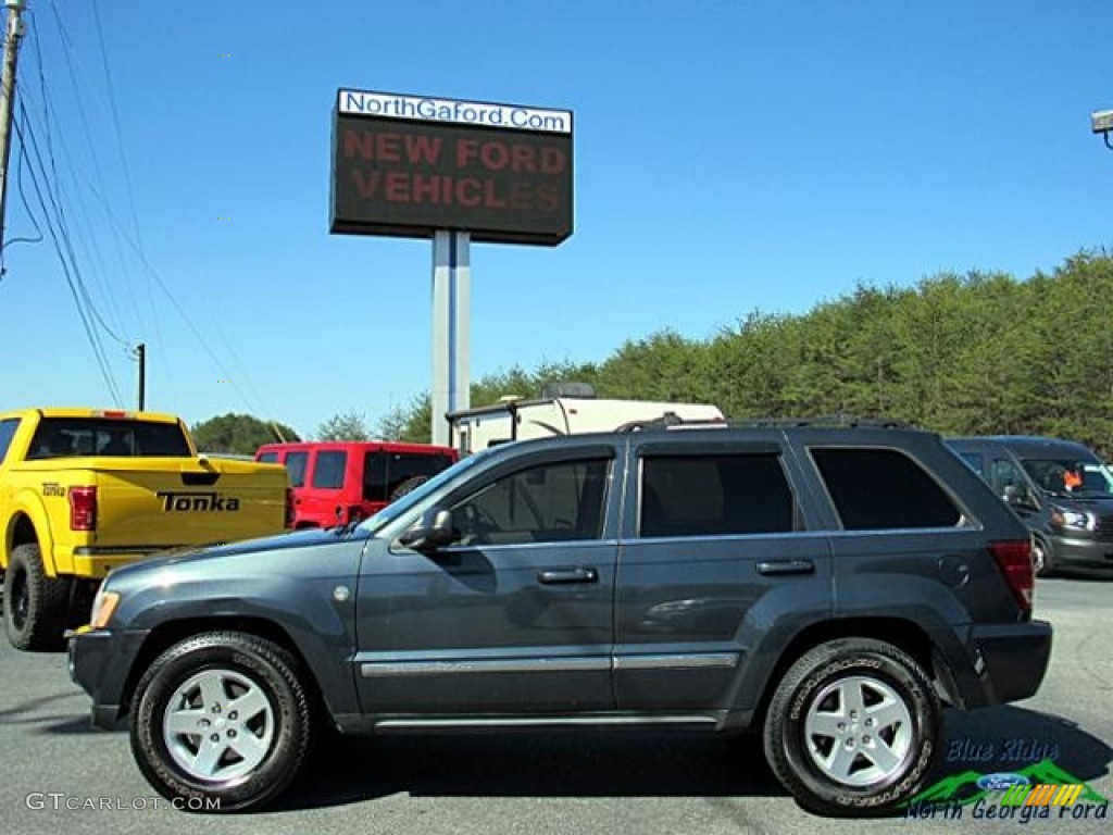 2007 Grand Cherokee Limited 4x4 - Steel Blue Metallic / Medium Slate Gray photo #2