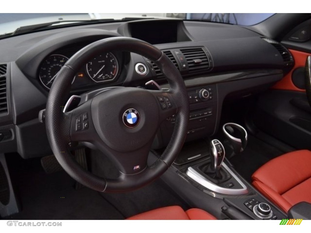 2013 1 Series 135i Convertible - Alpine White / Coral Red photo #11