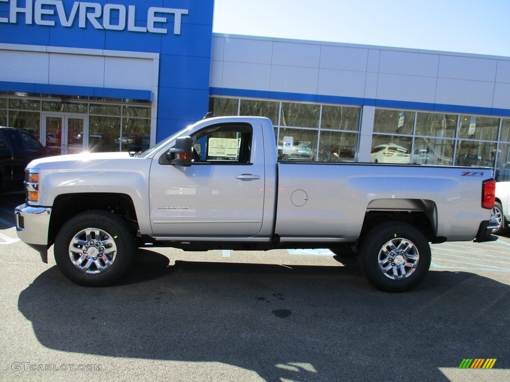 2017 Silverado 2500HD LT Regular Cab 4x4 - Silver Ice Metallic / Jet Black photo #2