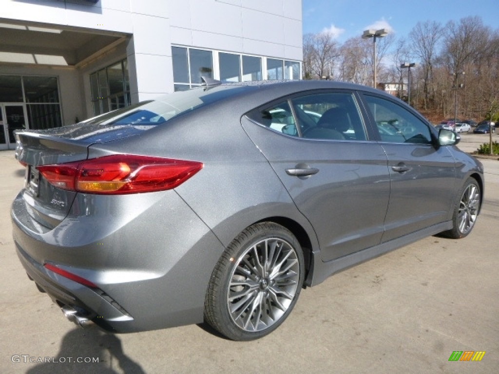 2017 Elantra Sport - Gray / Black photo #2