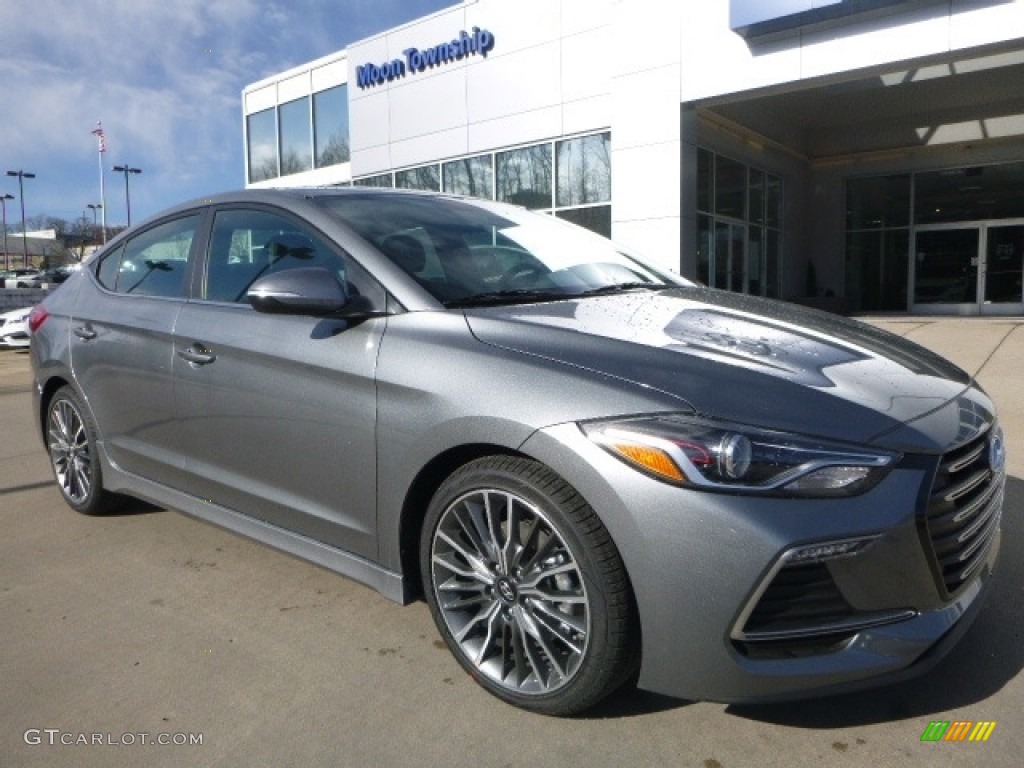 2017 Elantra Sport - Gray / Black photo #3
