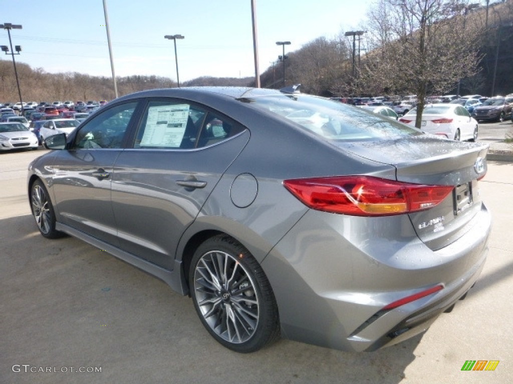 2017 Elantra Sport - Gray / Black photo #5