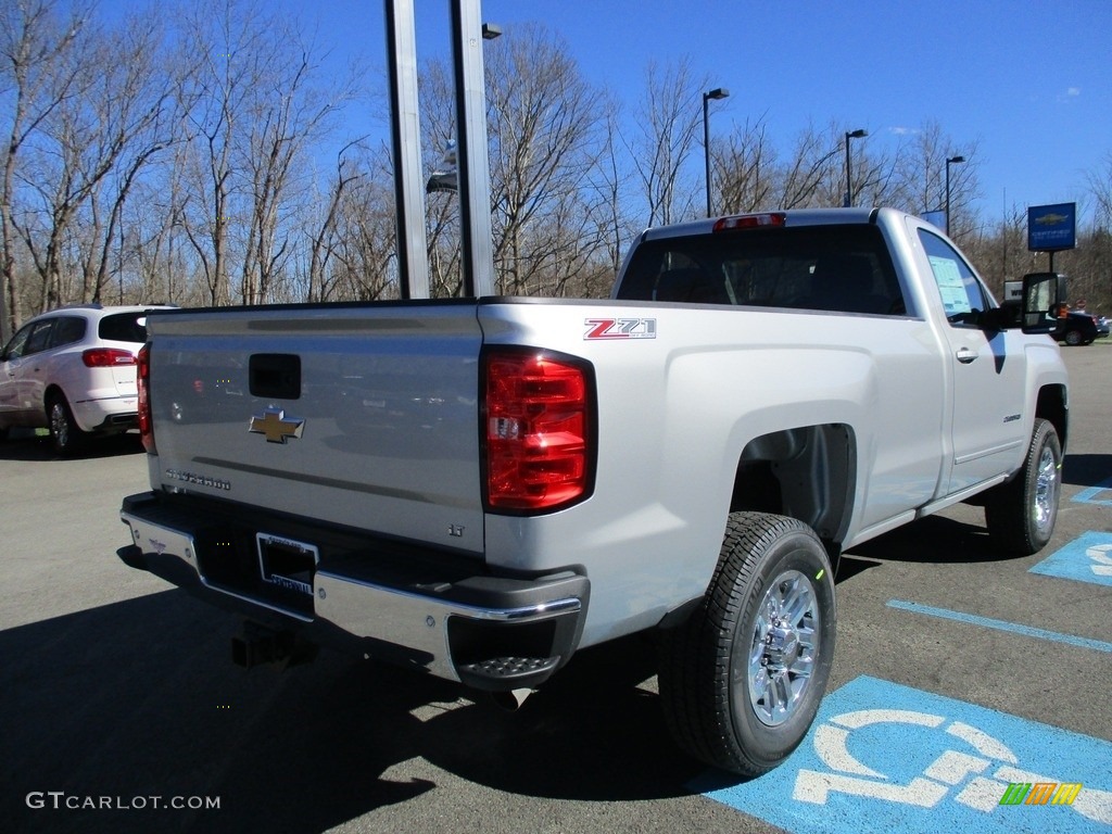 2017 Silverado 2500HD LT Regular Cab 4x4 - Silver Ice Metallic / Jet Black photo #8