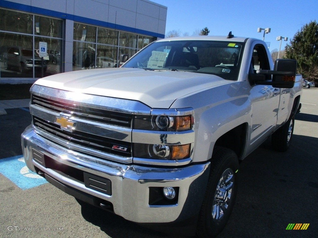 2017 Silverado 2500HD LT Regular Cab 4x4 - Silver Ice Metallic / Jet Black photo #12