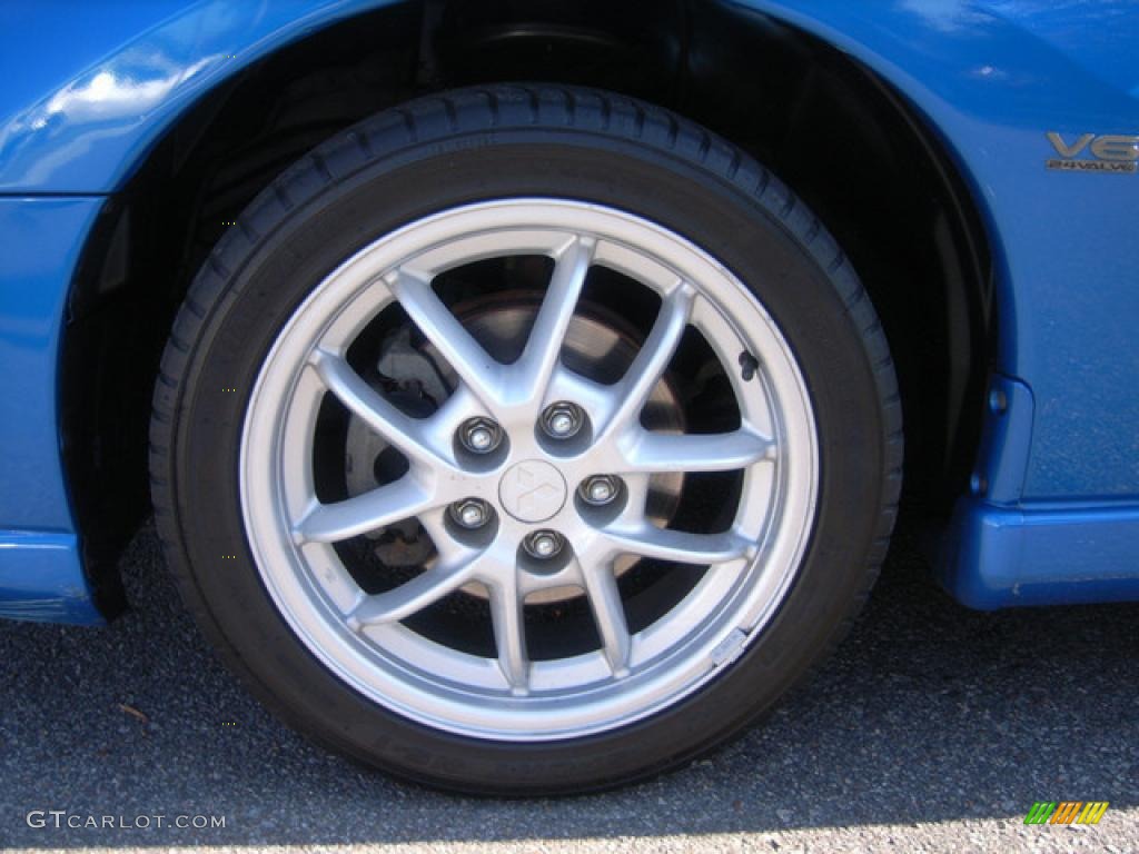2002 Eclipse GT Coupe - Chrome Blue Pearl / Black photo #6