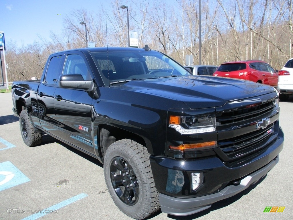 2017 Silverado 1500 LT Double Cab 4x4 - Black / Jet Black photo #9