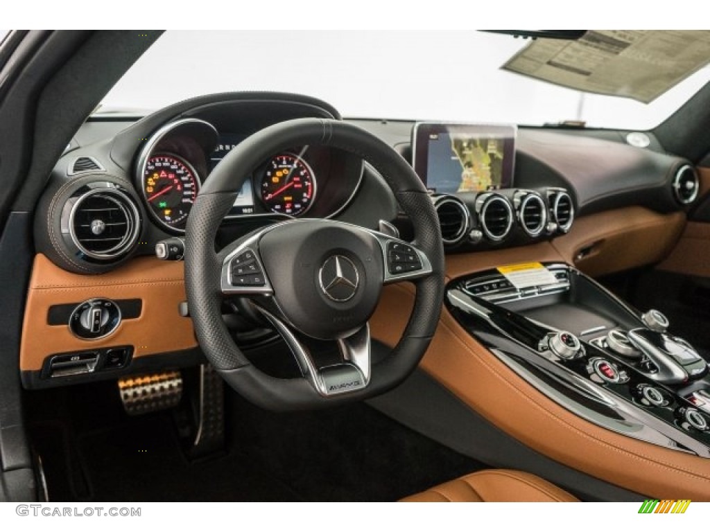 2017 Mercedes-Benz AMG GT S Coupe Saddle Brown Dashboard Photo #119178311