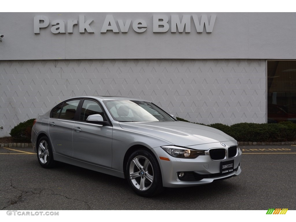 2014 3 Series 328i xDrive Sedan - Glacier Silver Metallic / Black photo #1