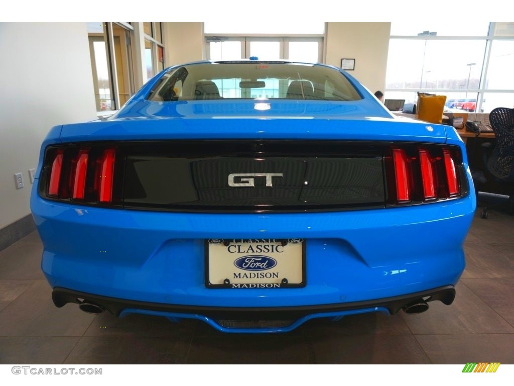 2017 Mustang GT Premium Coupe - Grabber Blue / Ebony photo #3
