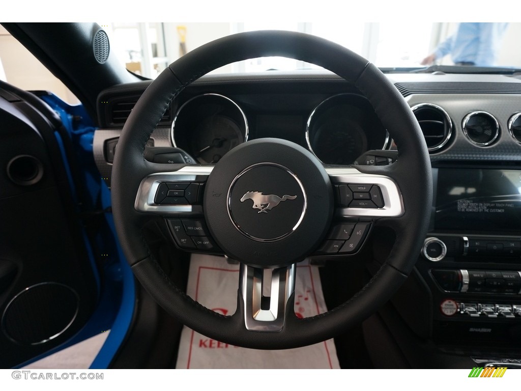 2017 Mustang GT Premium Coupe - Grabber Blue / Ebony photo #6