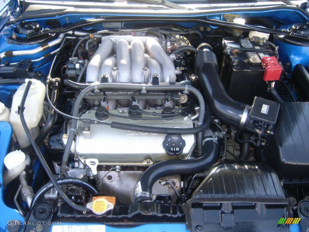 2002 Eclipse GT Coupe - Chrome Blue Pearl / Black photo #18