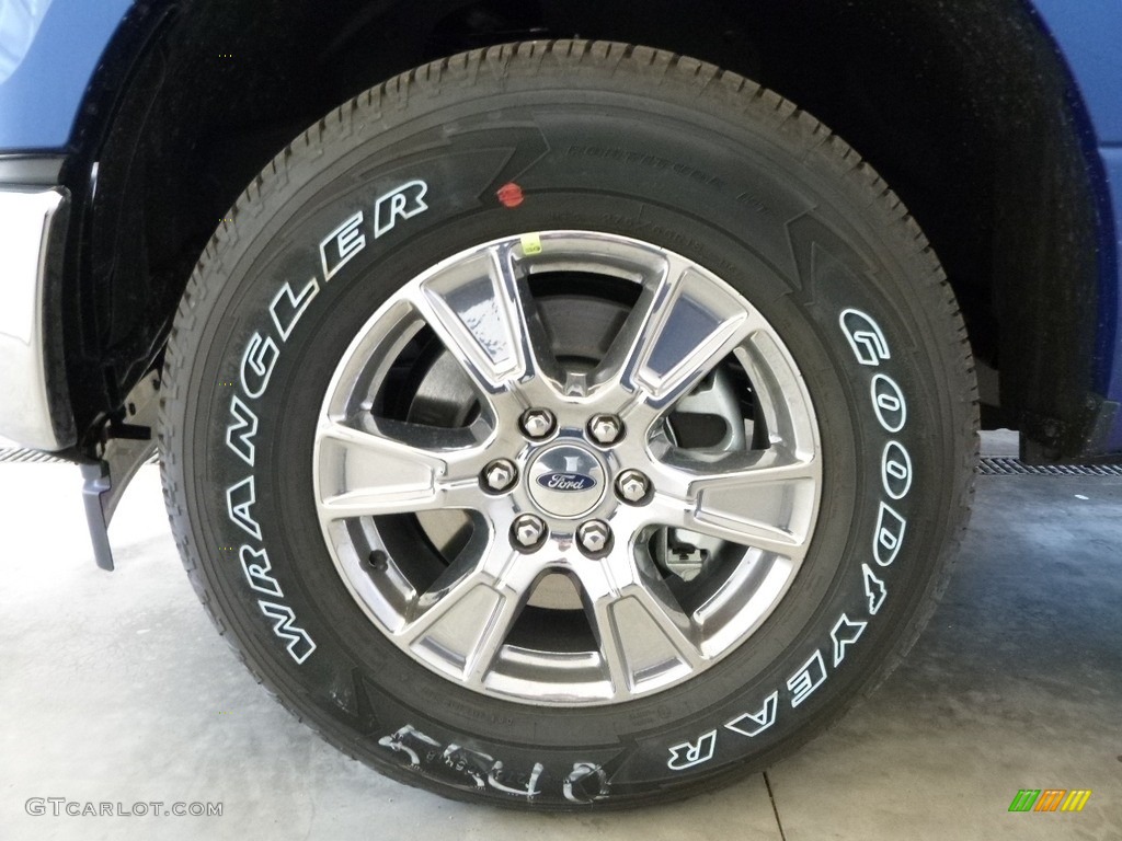 2017 F150 XLT SuperCab 4x4 - Lightning Blue / Earth Gray photo #5
