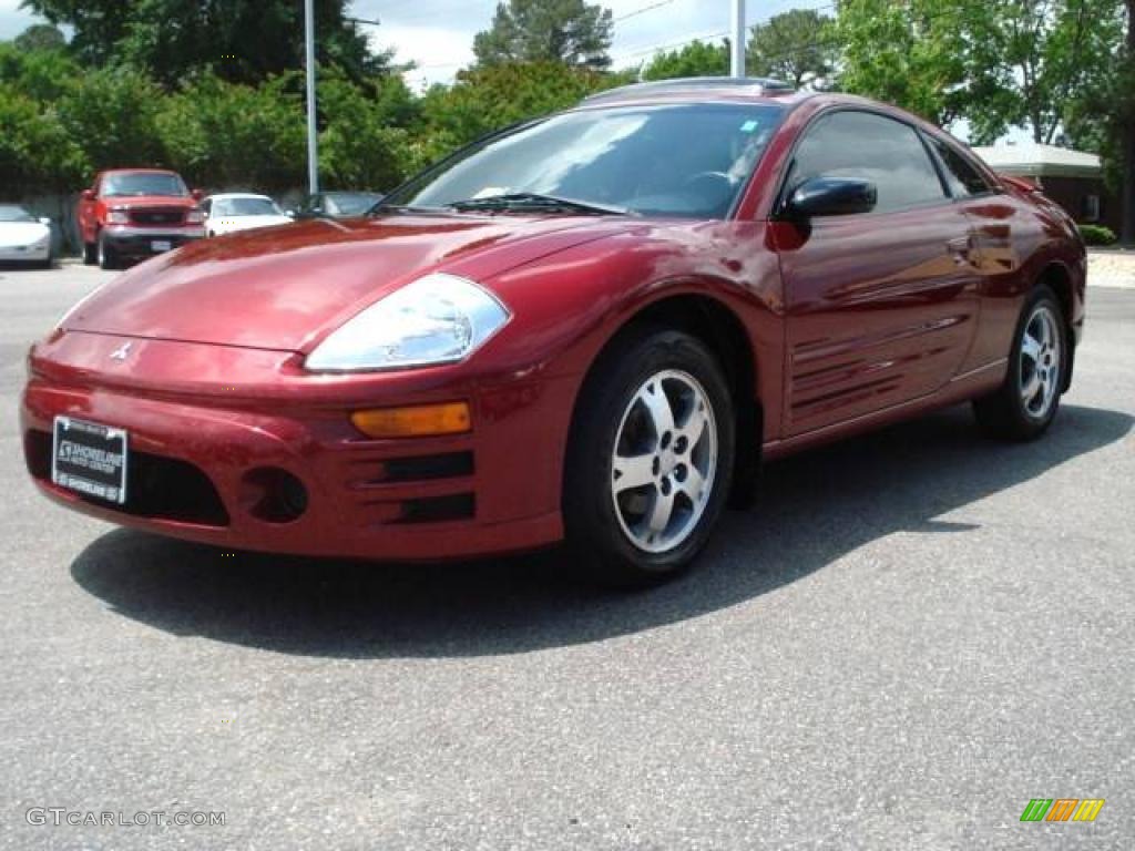 2003 Eclipse GS Coupe - Ultra Red Pearl / Midnight photo #1
