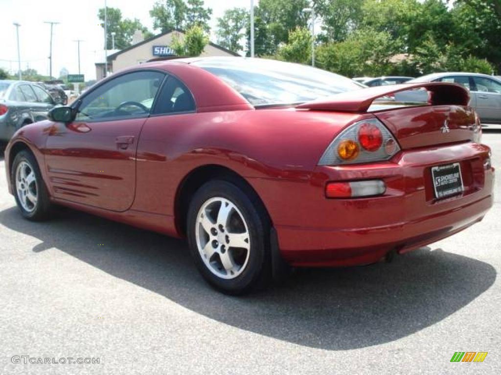 2003 Eclipse GS Coupe - Ultra Red Pearl / Midnight photo #4
