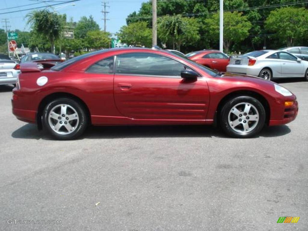 2003 Eclipse GS Coupe - Ultra Red Pearl / Midnight photo #6