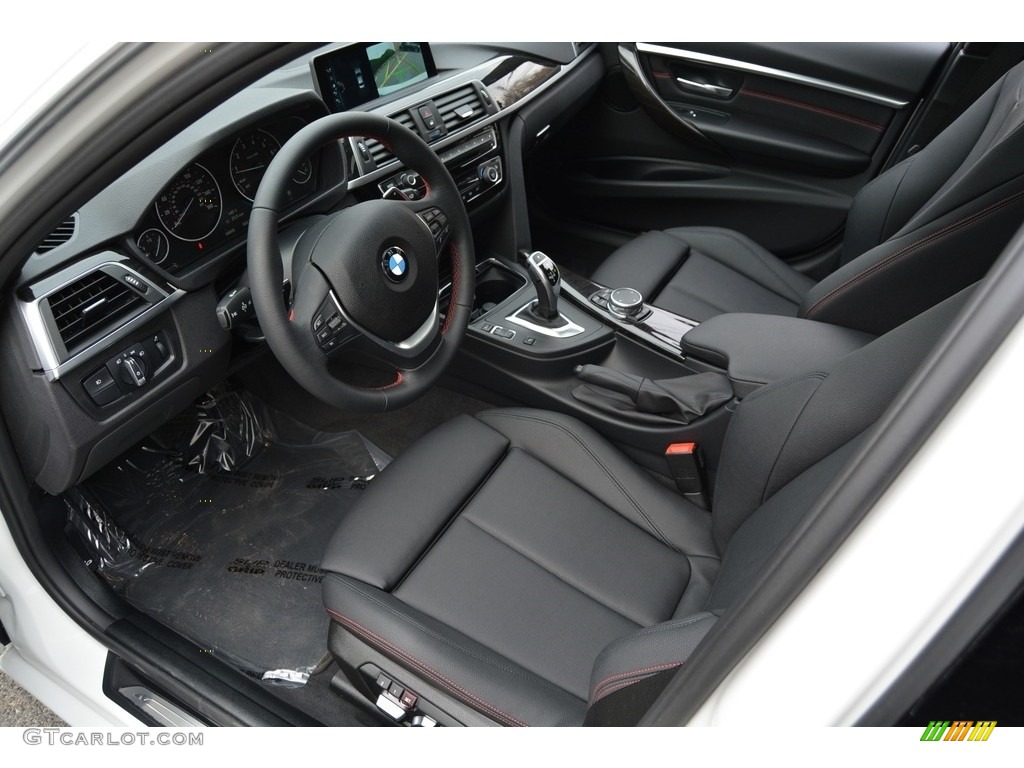 2017 3 Series 330i xDrive Sedan - Alpine White / Black photo #10