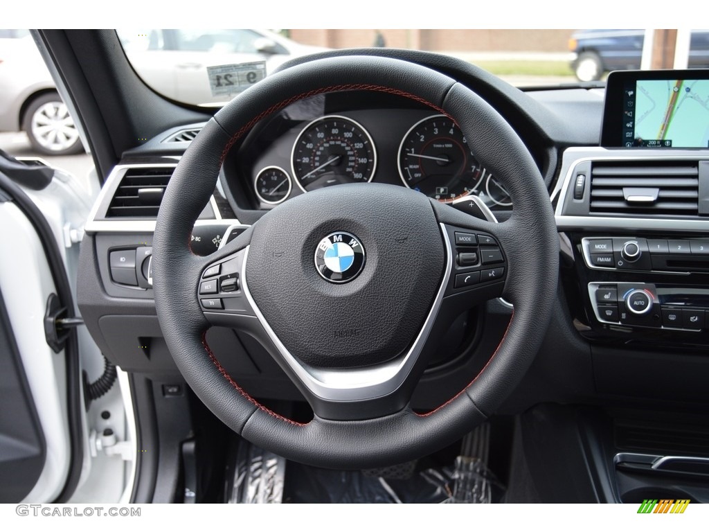 2017 3 Series 330i xDrive Sedan - Alpine White / Black photo #18