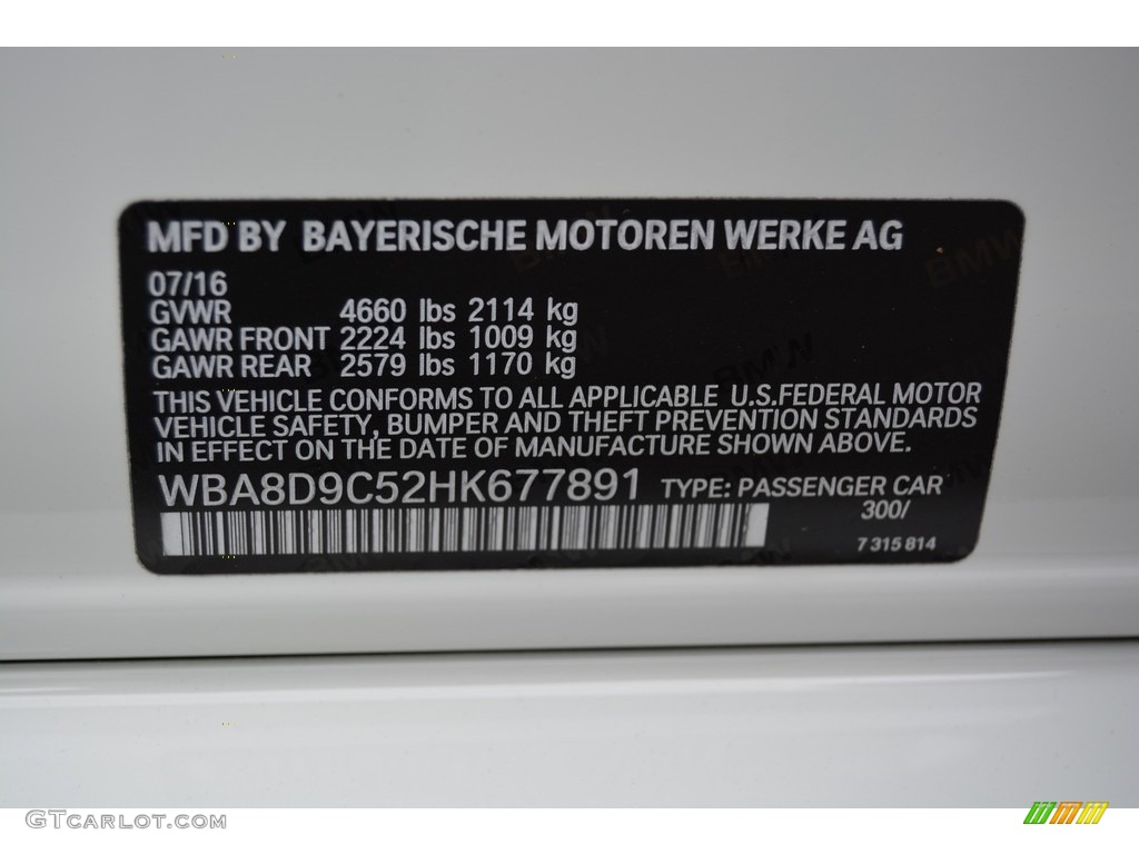 2017 BMW 3 Series 330i xDrive Sedan 300 Photo #119182349