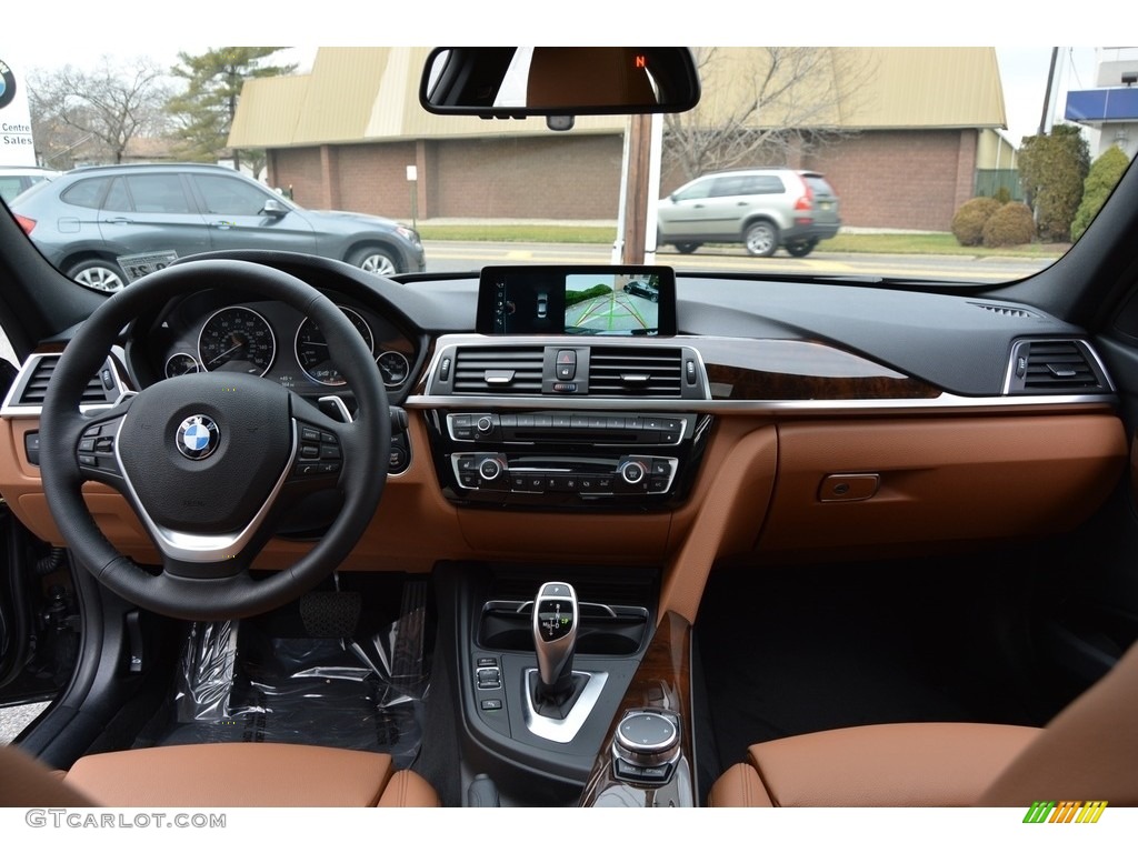 2017 3 Series 330i xDrive Sedan - Black Sapphire Metallic / Saddle Brown photo #15