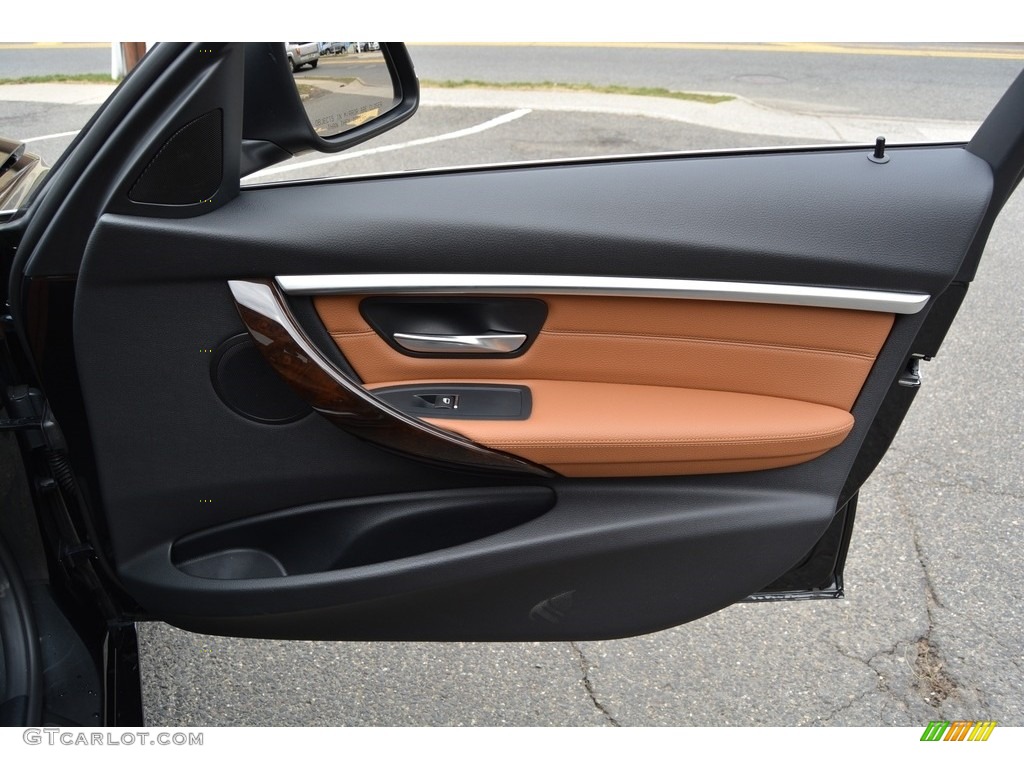 2017 3 Series 330i xDrive Sedan - Black Sapphire Metallic / Saddle Brown photo #26