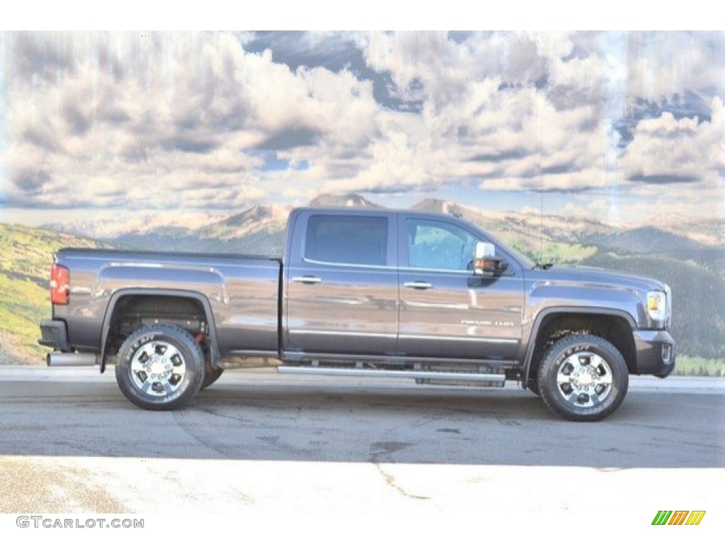 2015 Sierra 3500HD Denali Crew Cab 4x4 - Iridium Metallic / Denali Cocoa/Light Cashmere photo #2