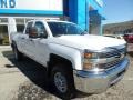 2017 Summit White Chevrolet Silverado 2500HD Work Truck Double Cab 4x4  photo #3