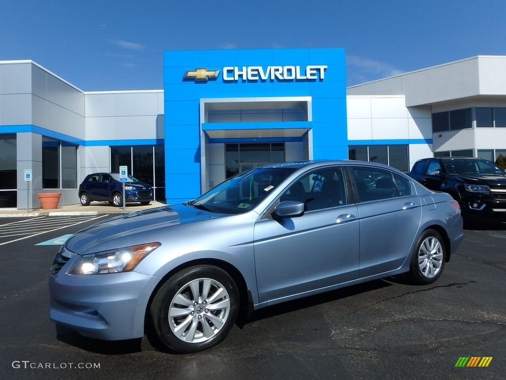 2011 Accord EX-L V6 Sedan - Celestial Blue Metallic / Black photo #1