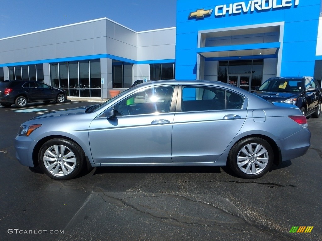 2011 Accord EX-L V6 Sedan - Celestial Blue Metallic / Black photo #3
