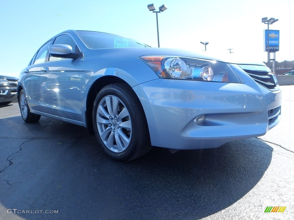 2011 Accord EX-L V6 Sedan - Celestial Blue Metallic / Black photo #11
