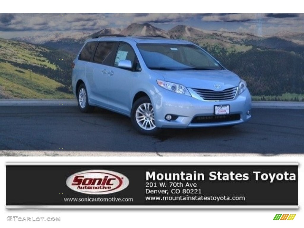 2017 Sienna XLE - Sky Blue Pearl / Ash photo #1