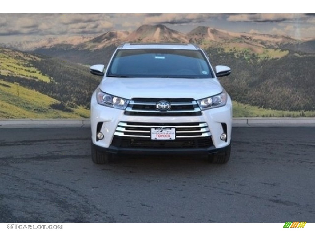 2017 Highlander Hybrid Limited Platinum AWD - Blizzard White Pearl / Black photo #2