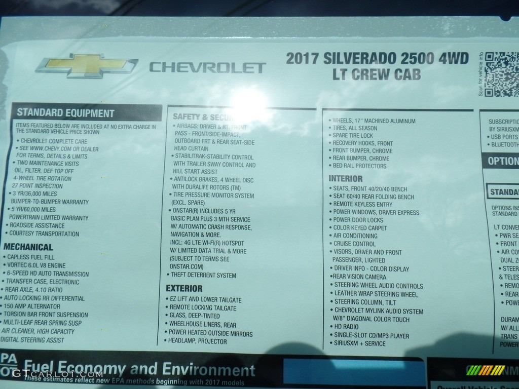 2017 Silverado 2500HD LTZ Crew Cab 4x4 - Black / Jet Black photo #68