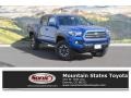 2017 Blazing Blue Pearl Toyota Tacoma TRD Off Road Double Cab 4x4  photo #1