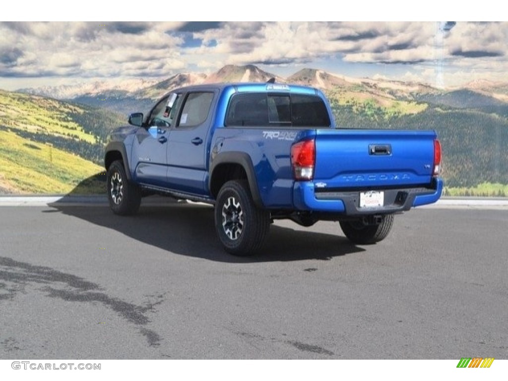 2017 Tacoma TRD Off Road Double Cab 4x4 - Blazing Blue Pearl / TRD Graphite photo #3